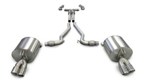 Pontiac G8 Performance Exhaust - Dual Rear Exit - CORSA Performance - Cat Back Sport + XO Exhaust - Polished - `08-`09